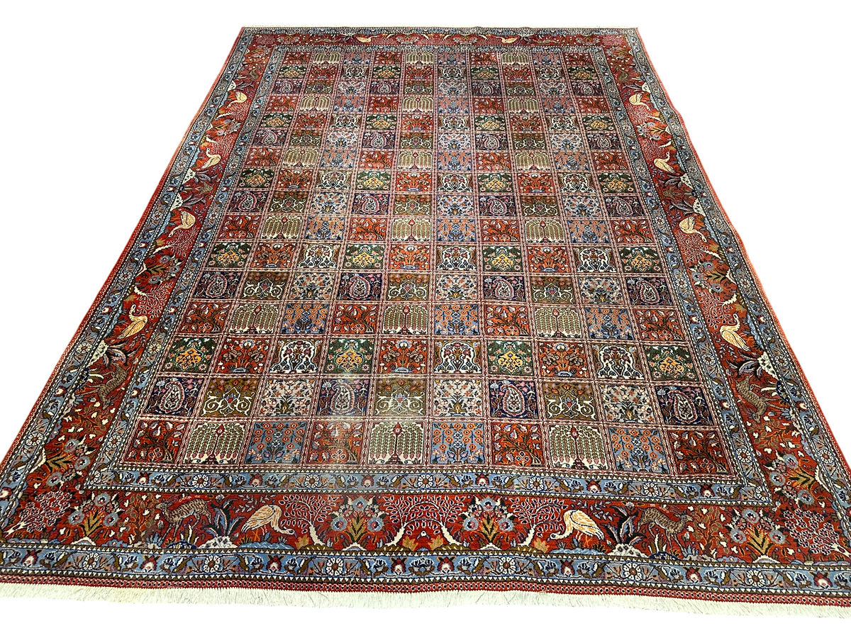 Orientteppich handgeknüpft Felder Moud Wolle Top 360x257 cm