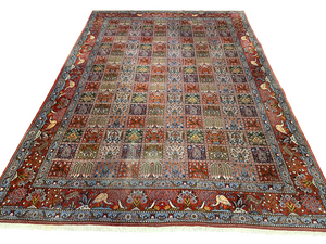 Orientteppich handgeknüpft Felder Moud Wolle Top 360x257 cm