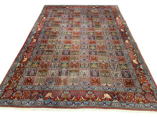 Orientteppich handgeknüpft Felder Moud Wolle Top 360x257 cm