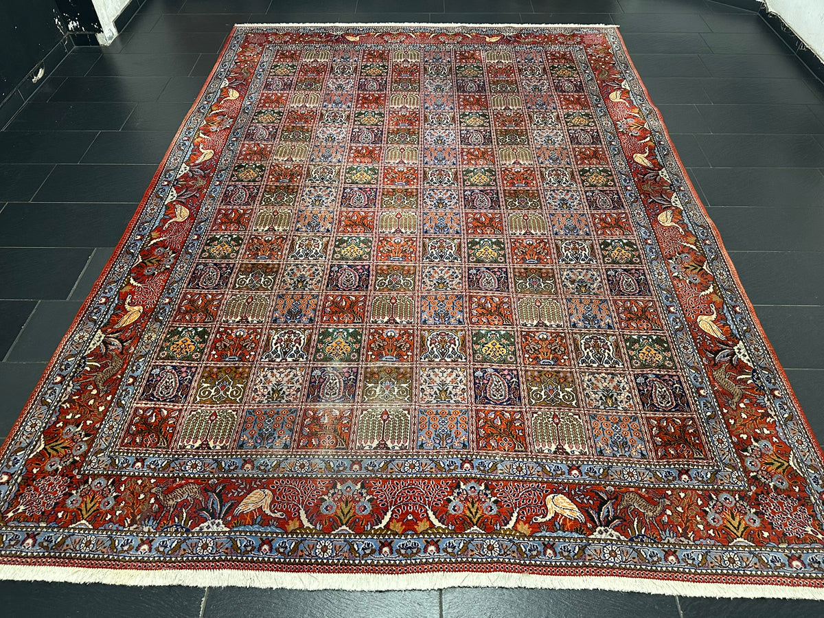 Orientteppich handgeknüpft Felder Moud Wolle Top 360x257 cm