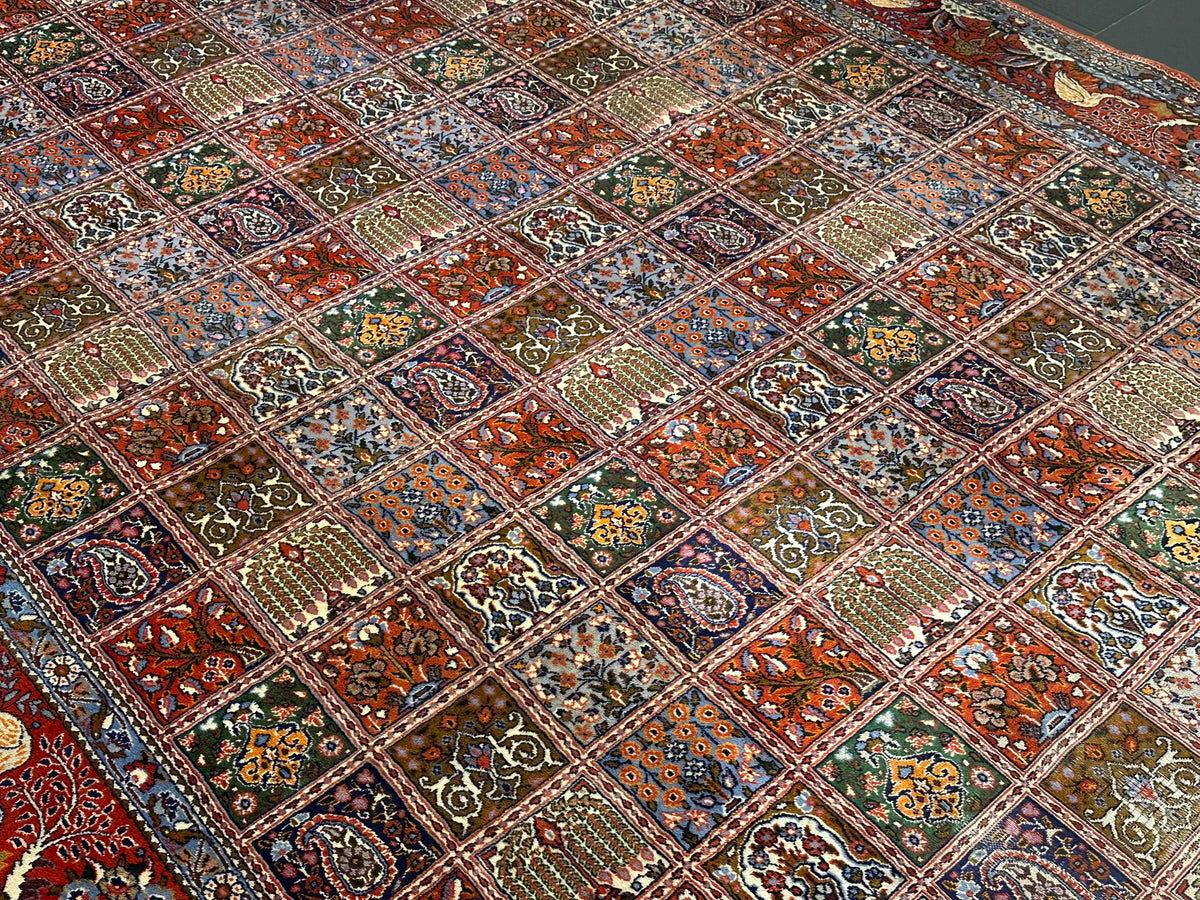 Orientteppich handgeknüpft Felder Moud Wolle Top 360x257 cm
