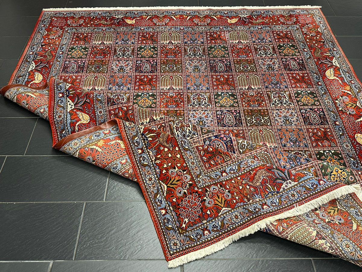 Orientteppich handgeknüpft Felder Moud Wolle Top 360x257 cm