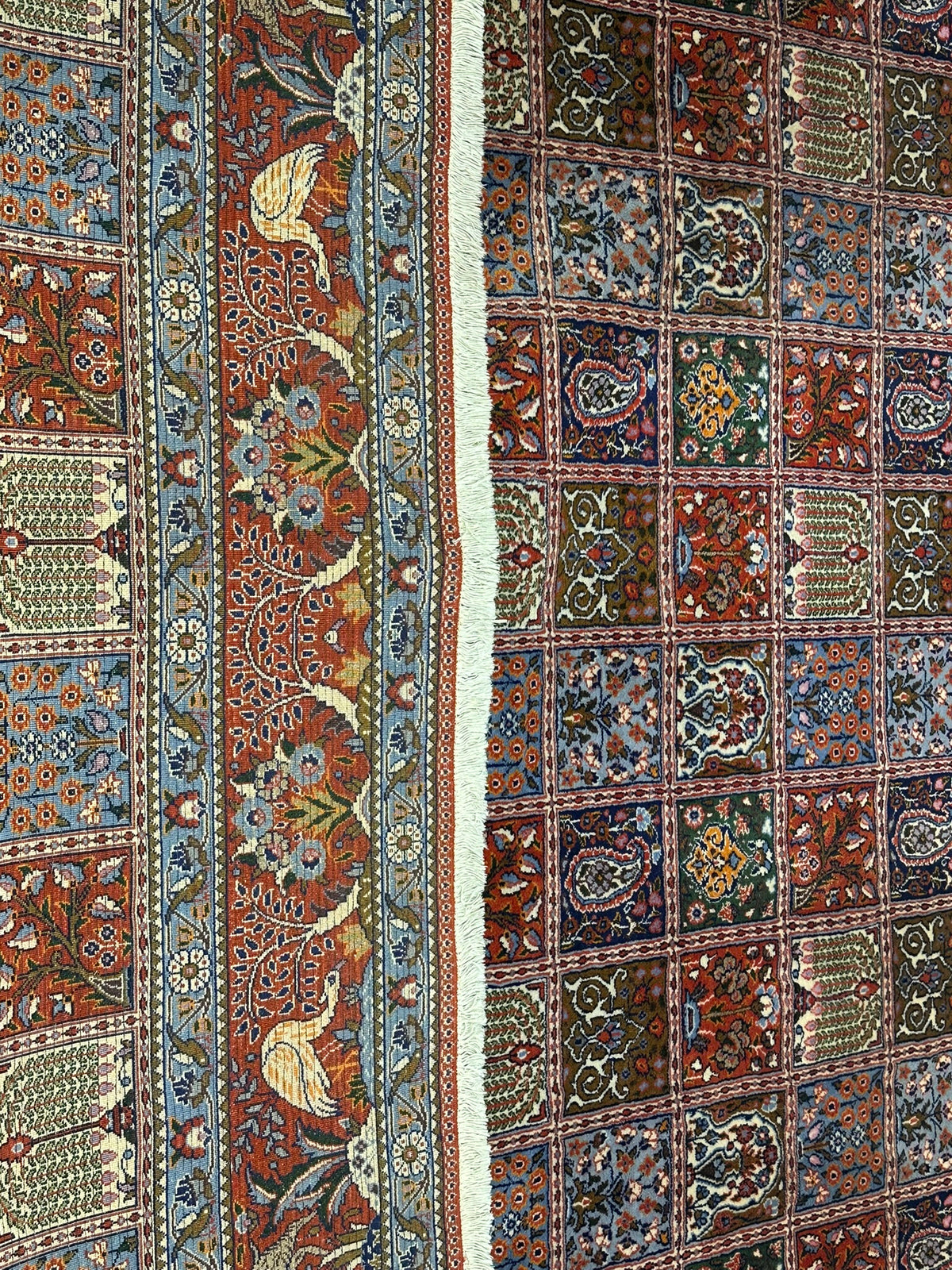 Orientteppich handgeknüpft Felder Moud Wolle Top 360x257 cm