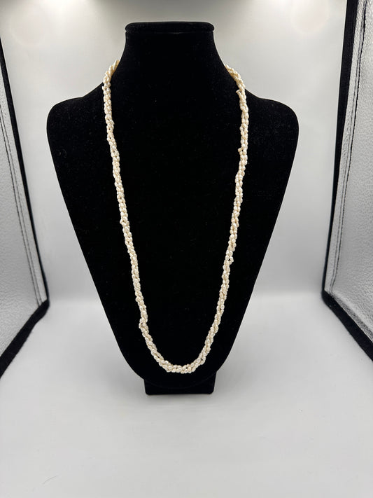 Schöne 3-Strang Twisted Echte Perlenkette