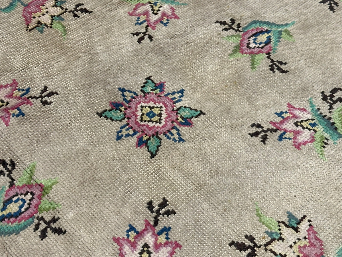 Antiker Aubusson Teppich Handgewebt Flachgewebe 340x245 cm