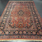 Antiker Orientteppich handgeknüpft Keschan 355x225 cm