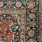 Antiker Orientteppich handgeknüpft Keschan 355x225 cm