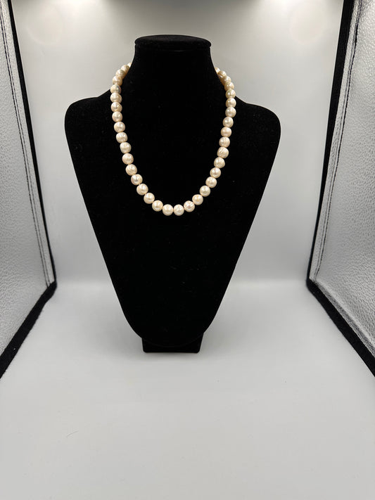 Süßwasser-Perlenkette mit Echten Perlen