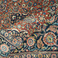 Antiker Orientteppich handgeknüpft Keschan 355x225 cm