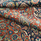 Antiker Orientteppich handgeknüpft Keschan 355x225 cm