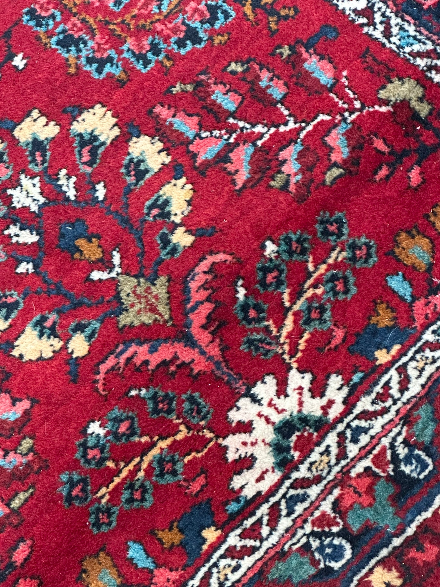 Orientteppich handgeknüpft Sarough Läufer 215 x 85 cm
