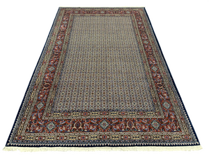 Orientteppich handgeknüpft Moud mit Seide 295x200 cm