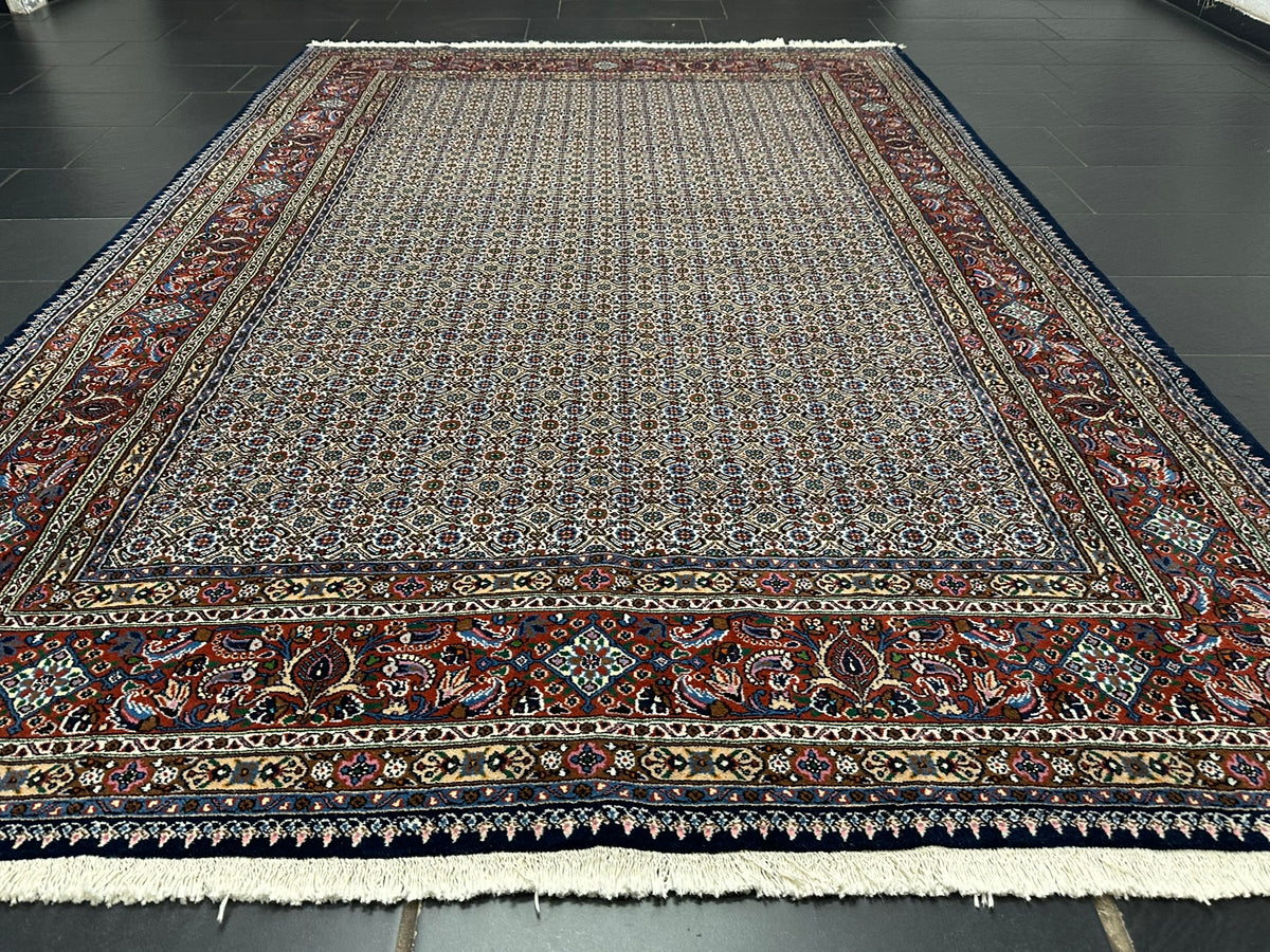 Orientteppich handgeknüpft Moud mit Seide 295x200 cm