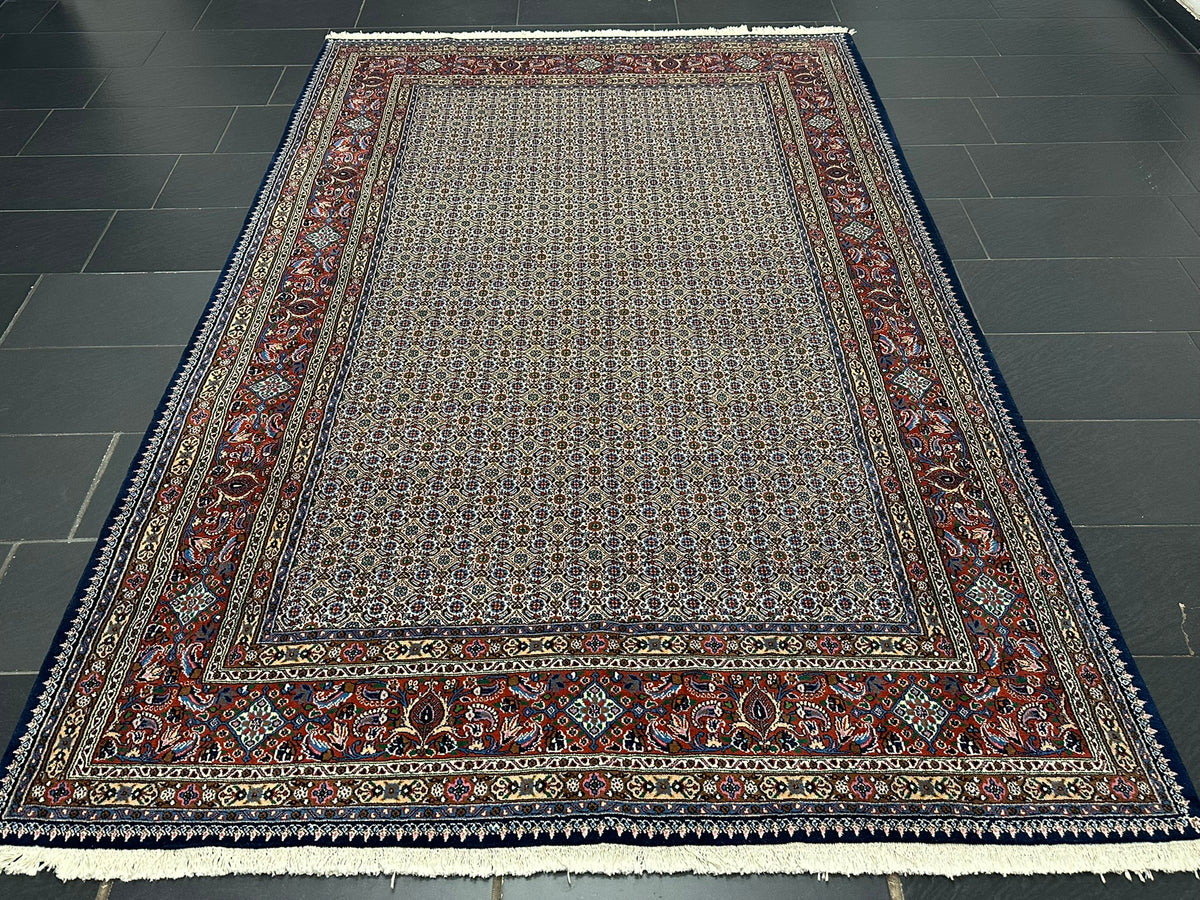 Orientteppich handgeknüpft Moud mit Seide 295x200 cm
