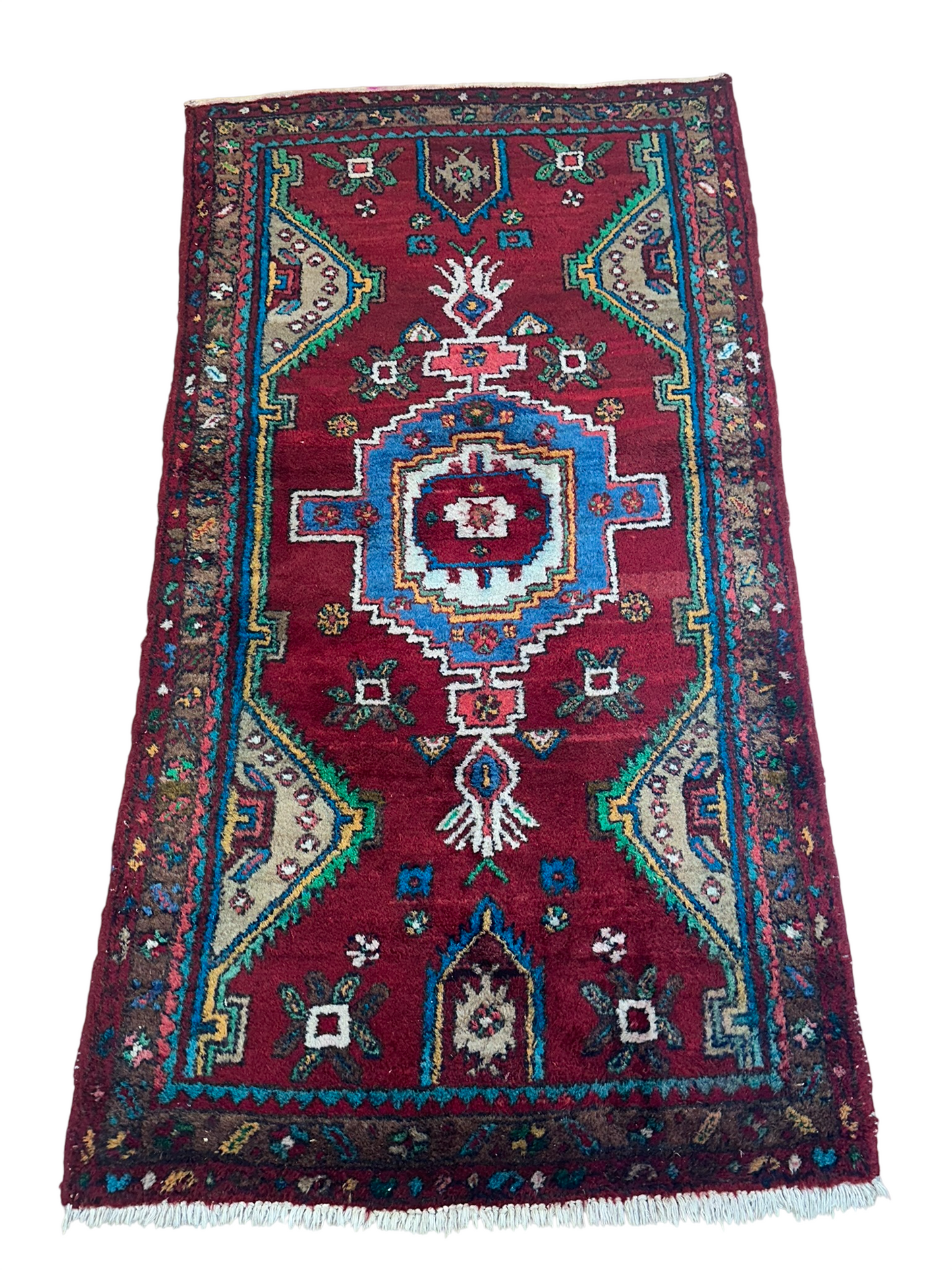 Orientteppich handgeknüpft Hamadan 193x100 cm