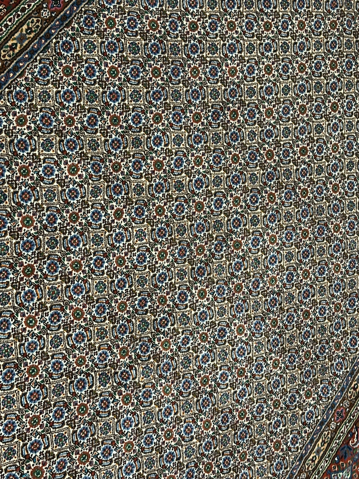 Orientteppich handgeknüpft Moud mit Seide 295x200 cm