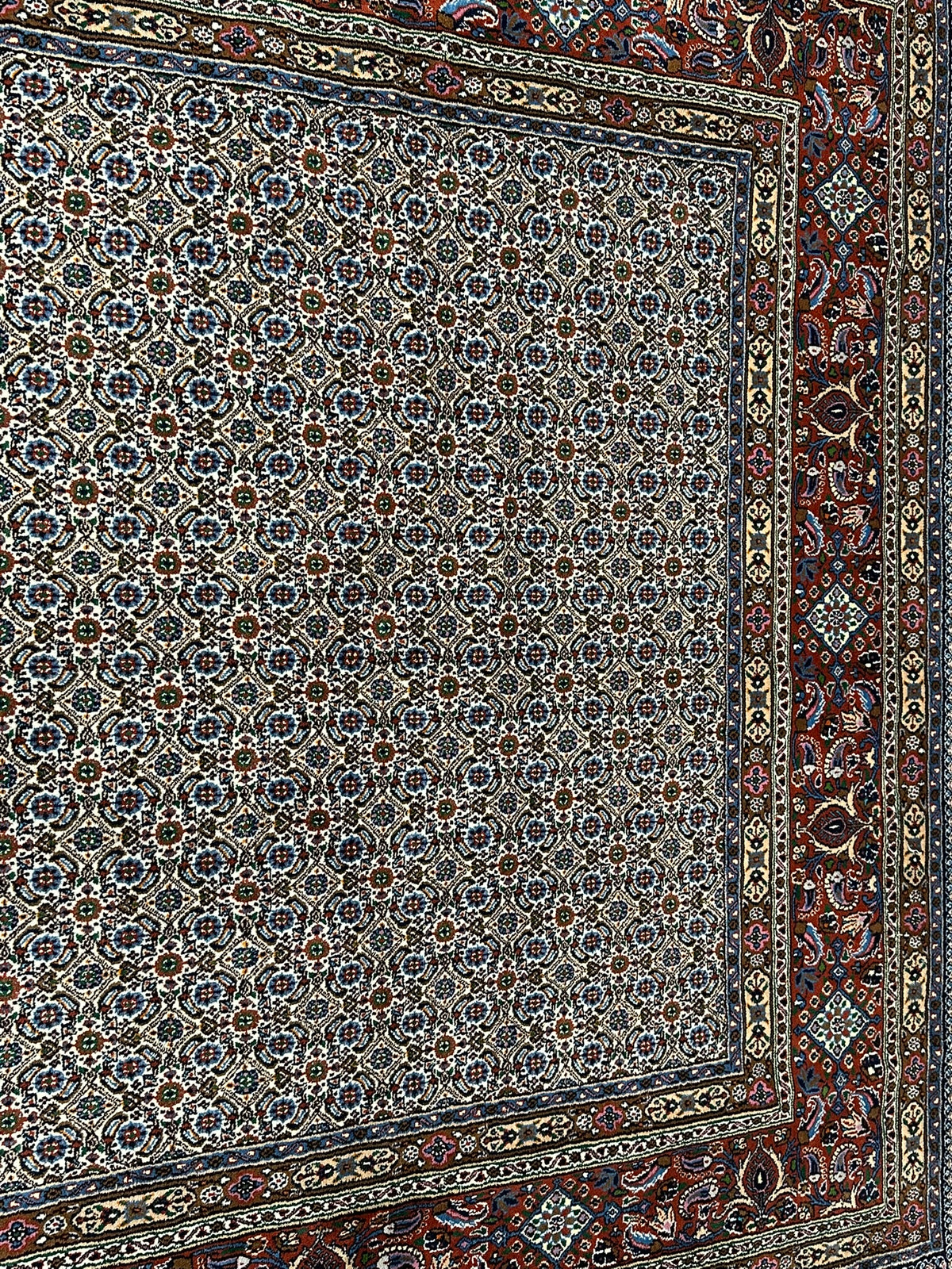Orientteppich handgeknüpft Moud mit Seide 295x200 cm