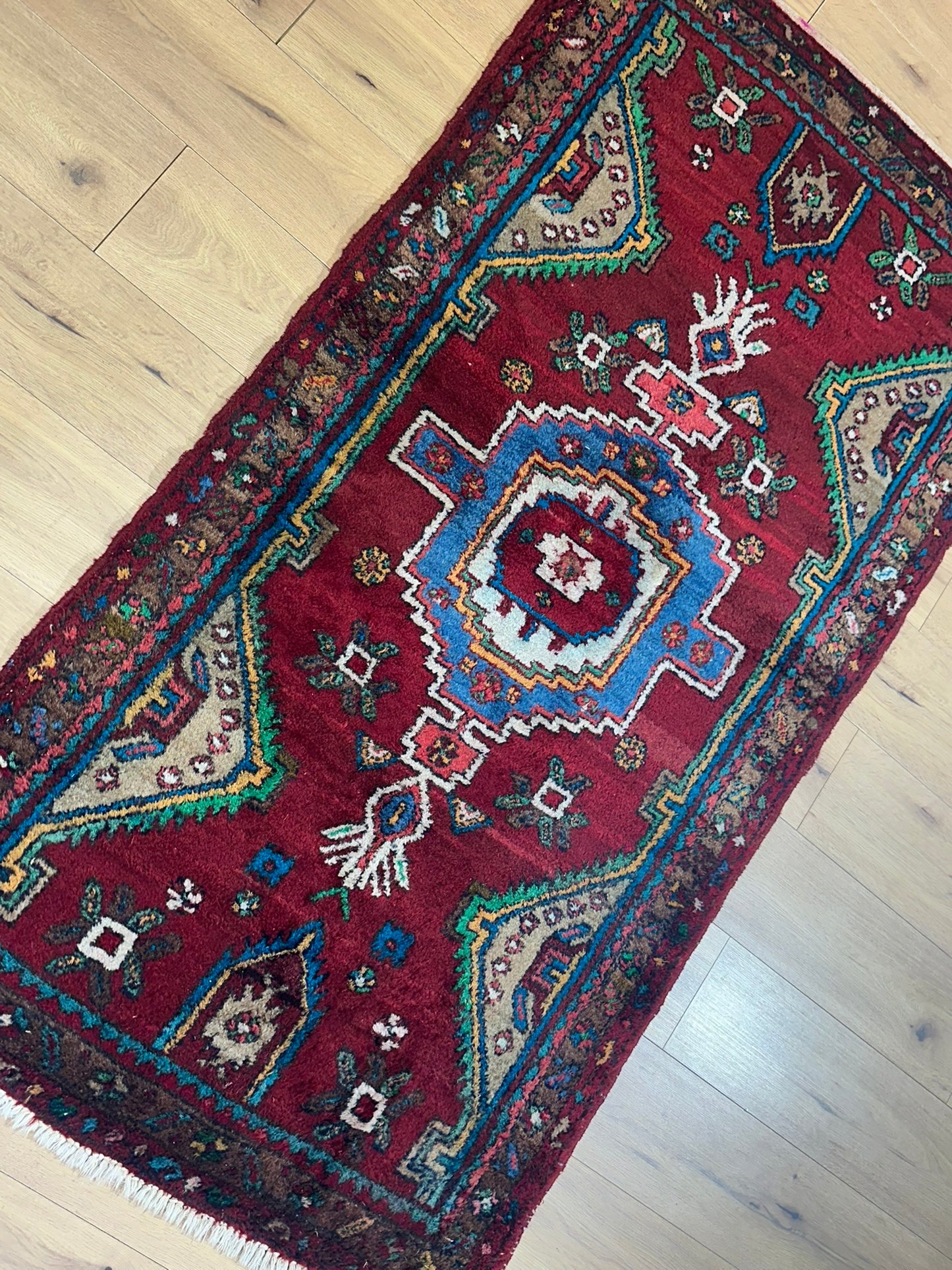 Orientteppich handgeknüpft Hamadan 193x100 cm