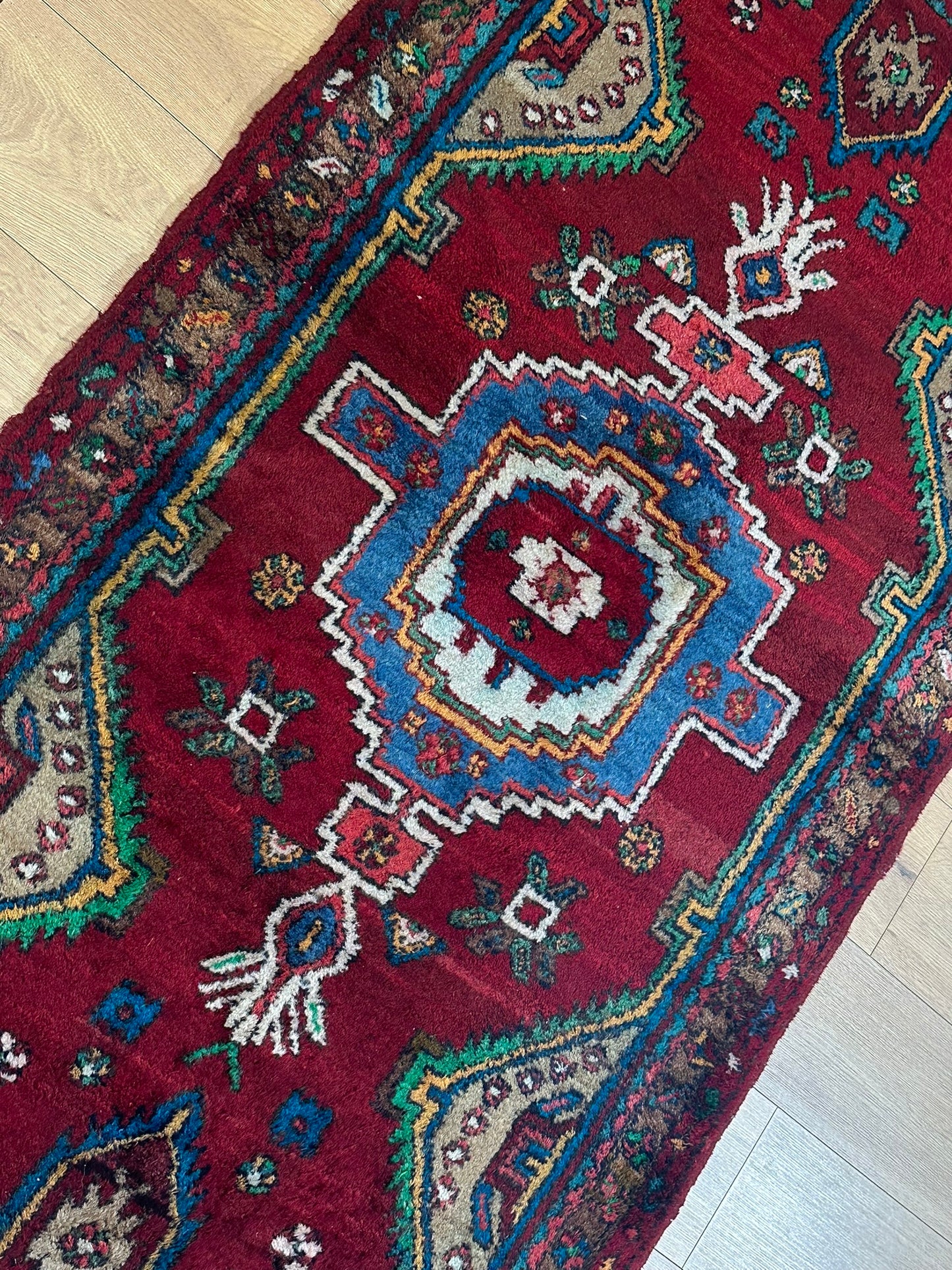 Orientteppich handgeknüpft Hamadan 193x100 cm