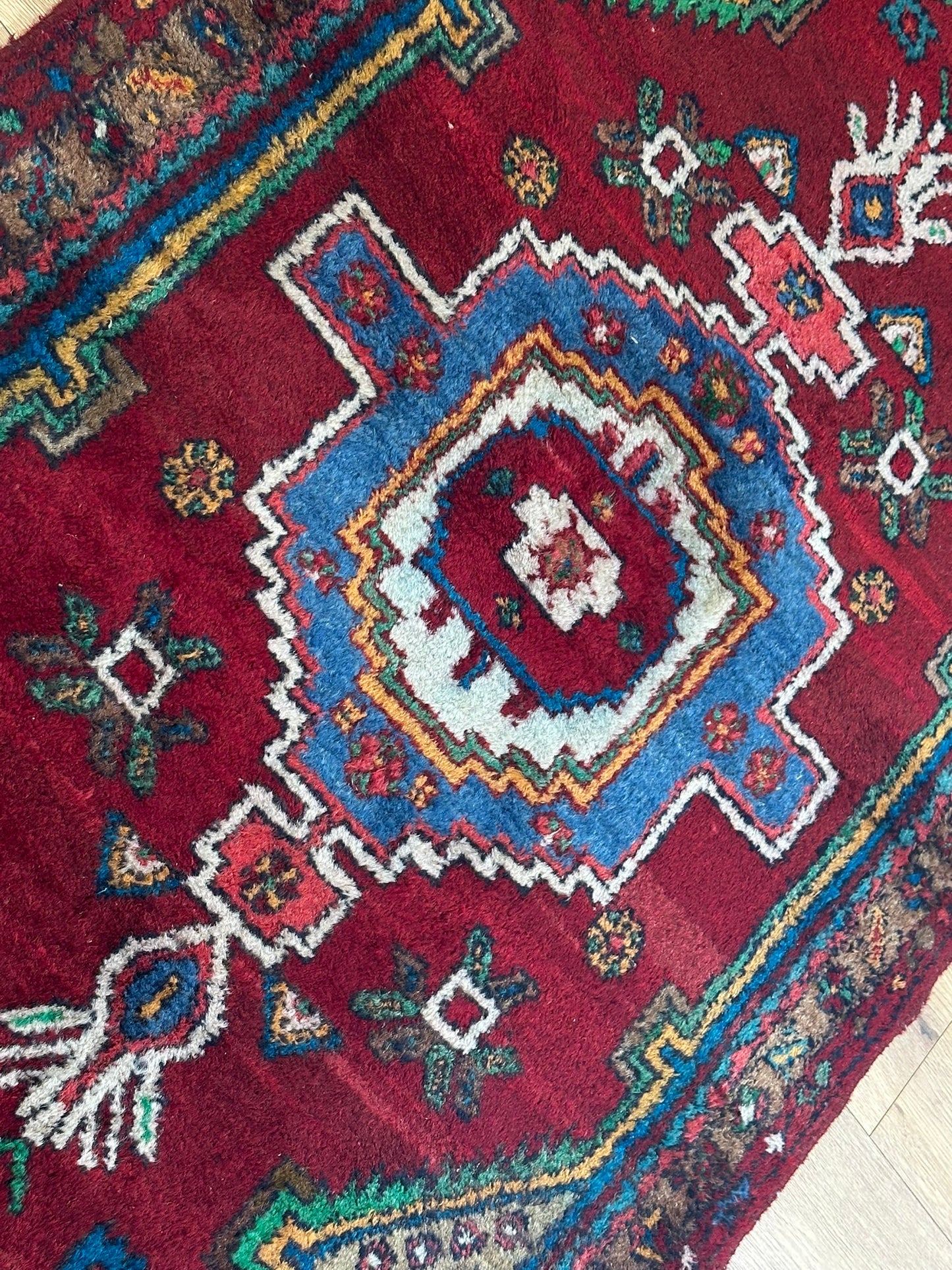 Orientteppich handgeknüpft Hamadan 193x100 cm
