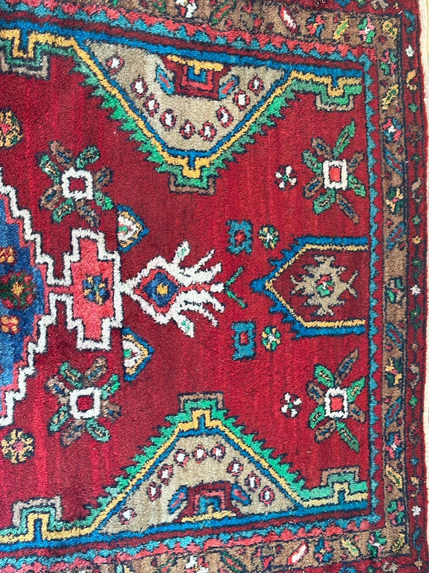 Orientteppich handgeknüpft Hamadan 193x100 cm