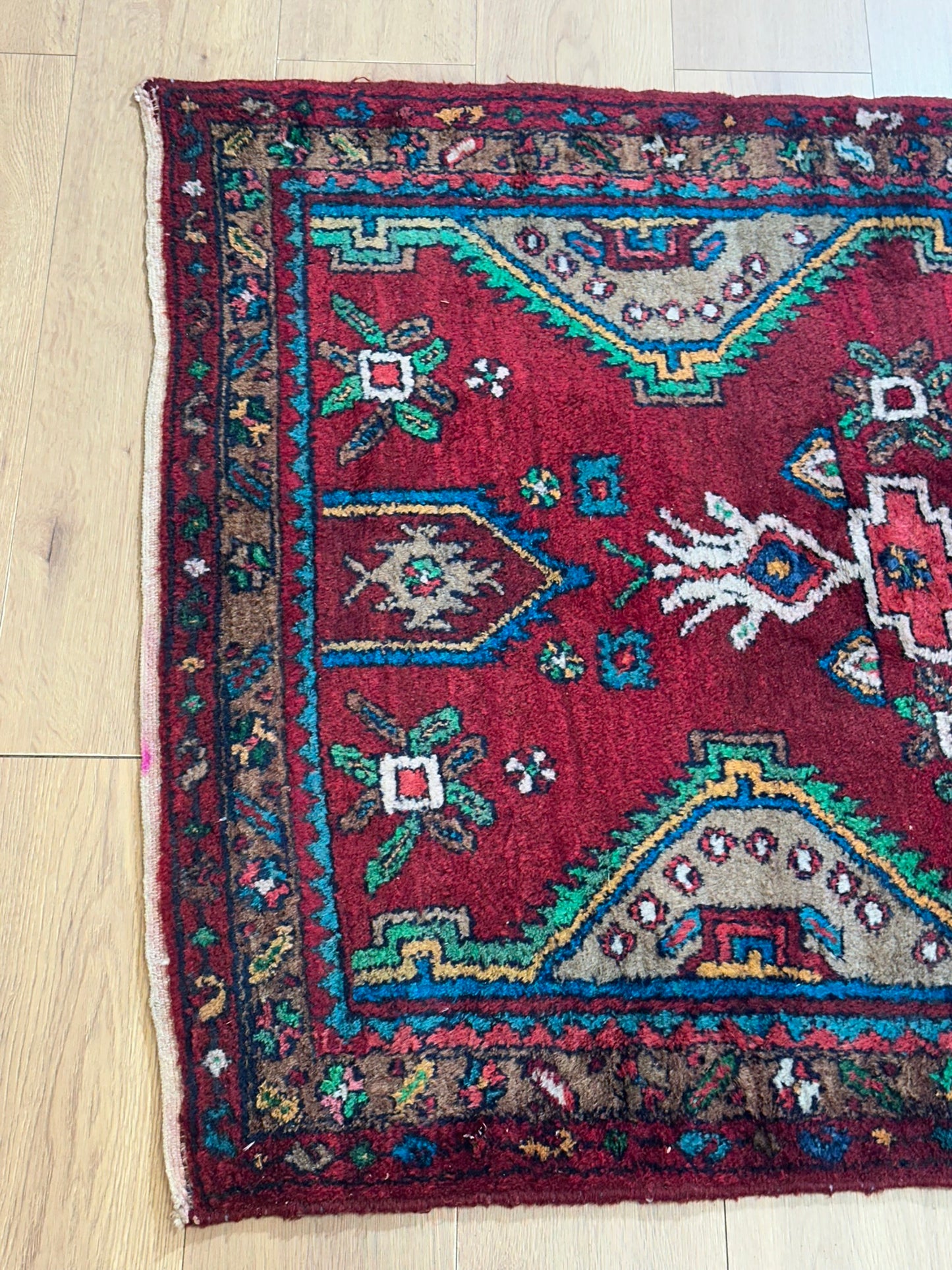 Orientteppich handgeknüpft Hamadan 193x100 cm
