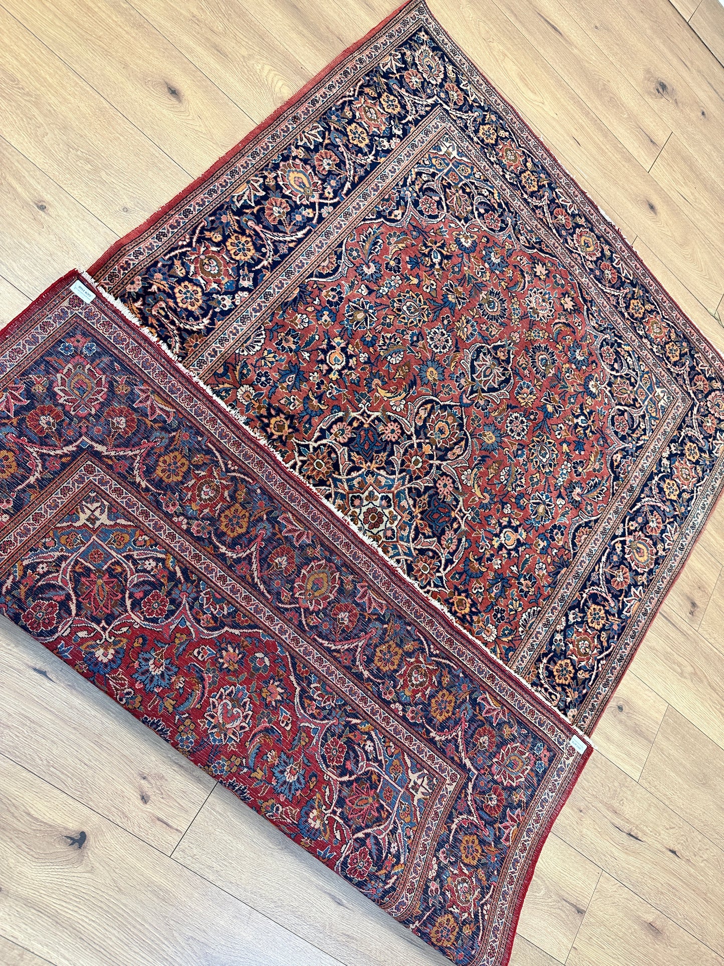 Handgeknüpfter Perser Orientteppich Keschan Korkwolle - 210x125 cm
