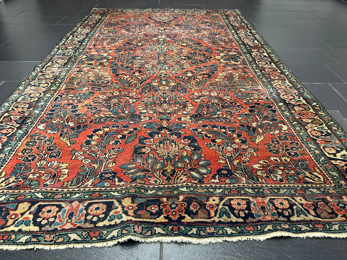 Orientteppich handgeknüpft ANTIK  Sarough 295x155 cm