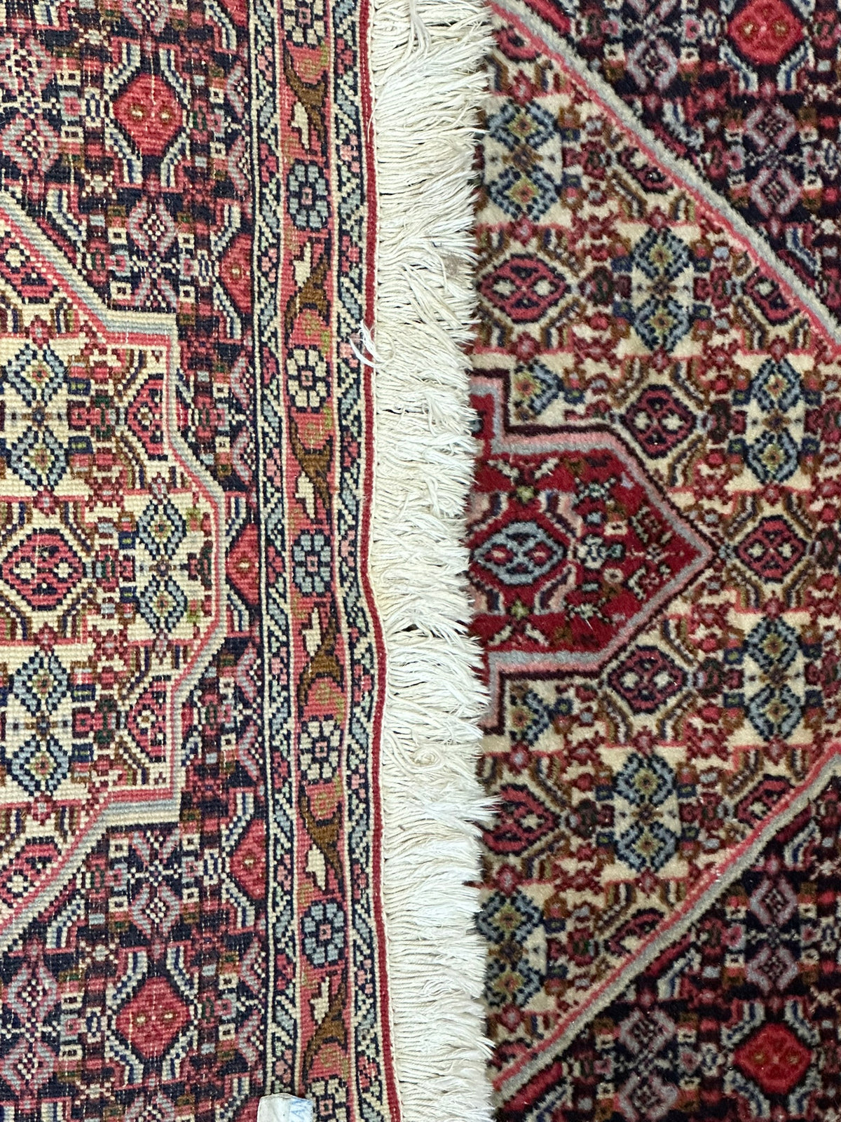 Orientteppich handgeknüpft Senneh Bidjar Wolle 100x72 cm