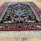 Orientteppich handgeknüpft Isfahan Kork mit Seide 100x70 cm