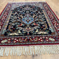 Orientteppich handgeknüpft Isfahan Kork mit Seide 100x70 cm