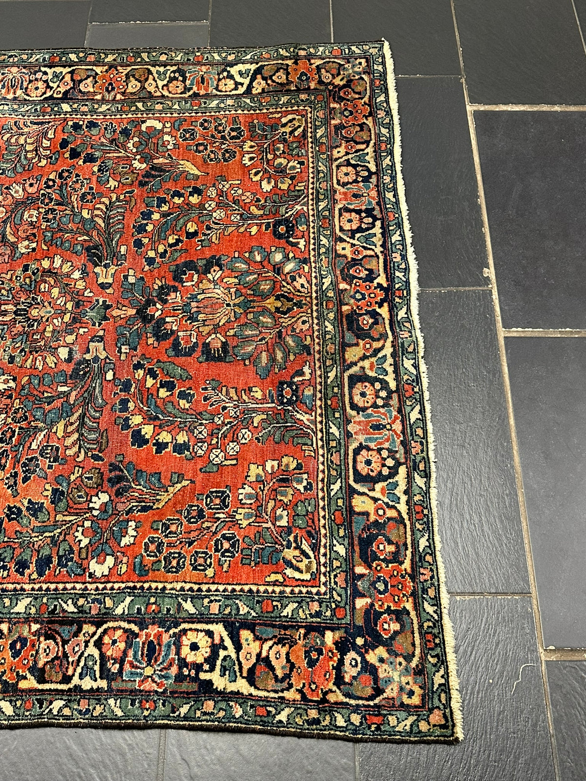 Orientteppich handgeknüpft ANTIK  Sarough 295x155 cm