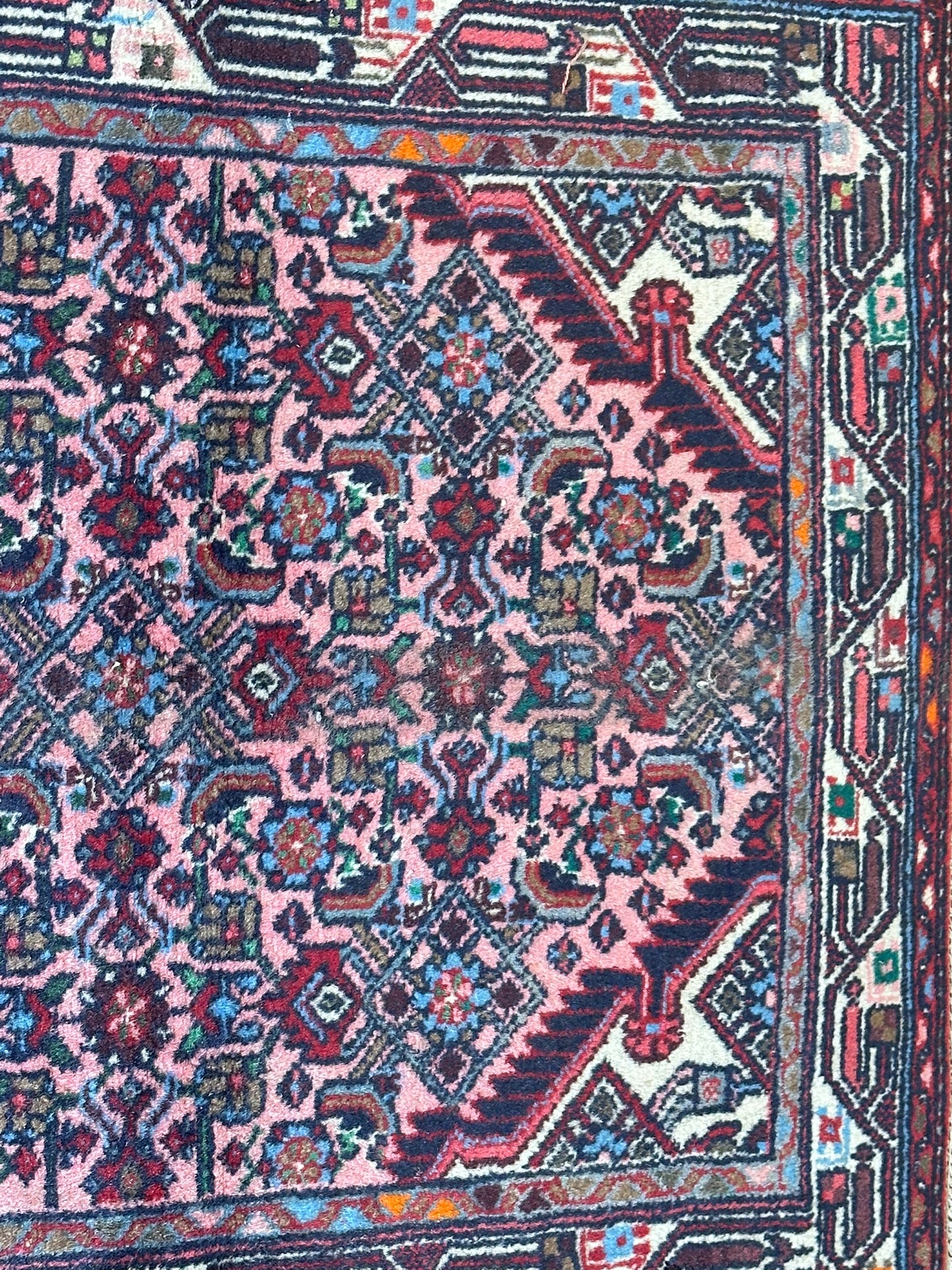 Orientteppich handgeknüpft Bidjar Zanjan 192x80 cm
