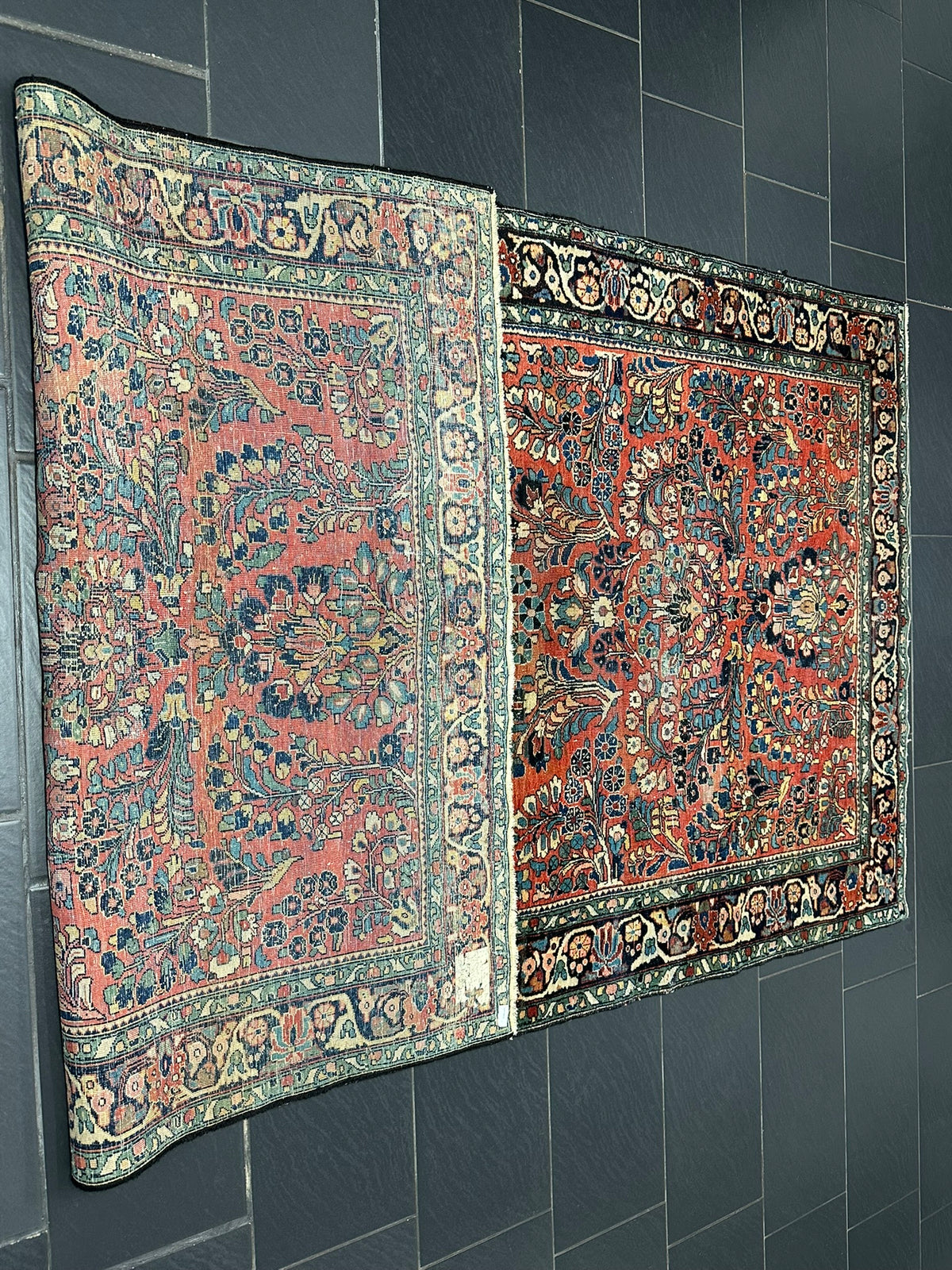 Orientteppich handgeknüpft ANTIK  Sarough 295x155 cm