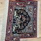 Orientteppich handgeknüpft Isfahan Kork mit Seide 100x70 cm