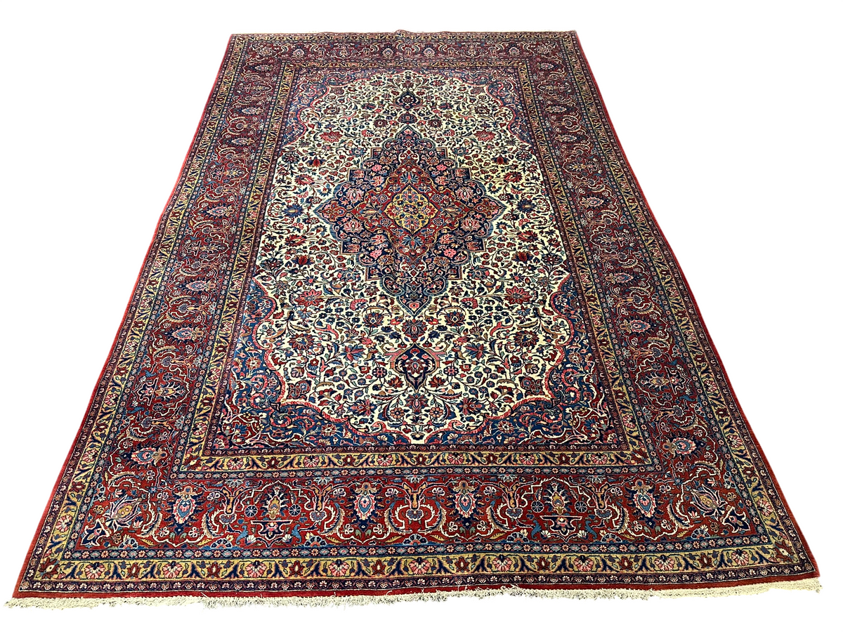 Orientteppich handgeknüpft Keschan 315x210 cm