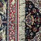 Orientteppich handgeknüpft Isfahan Kork mit Seide 100x70 cm