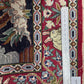 Orientteppich handgeknüpft Isfahan Kork mit Seide 100x70 cm