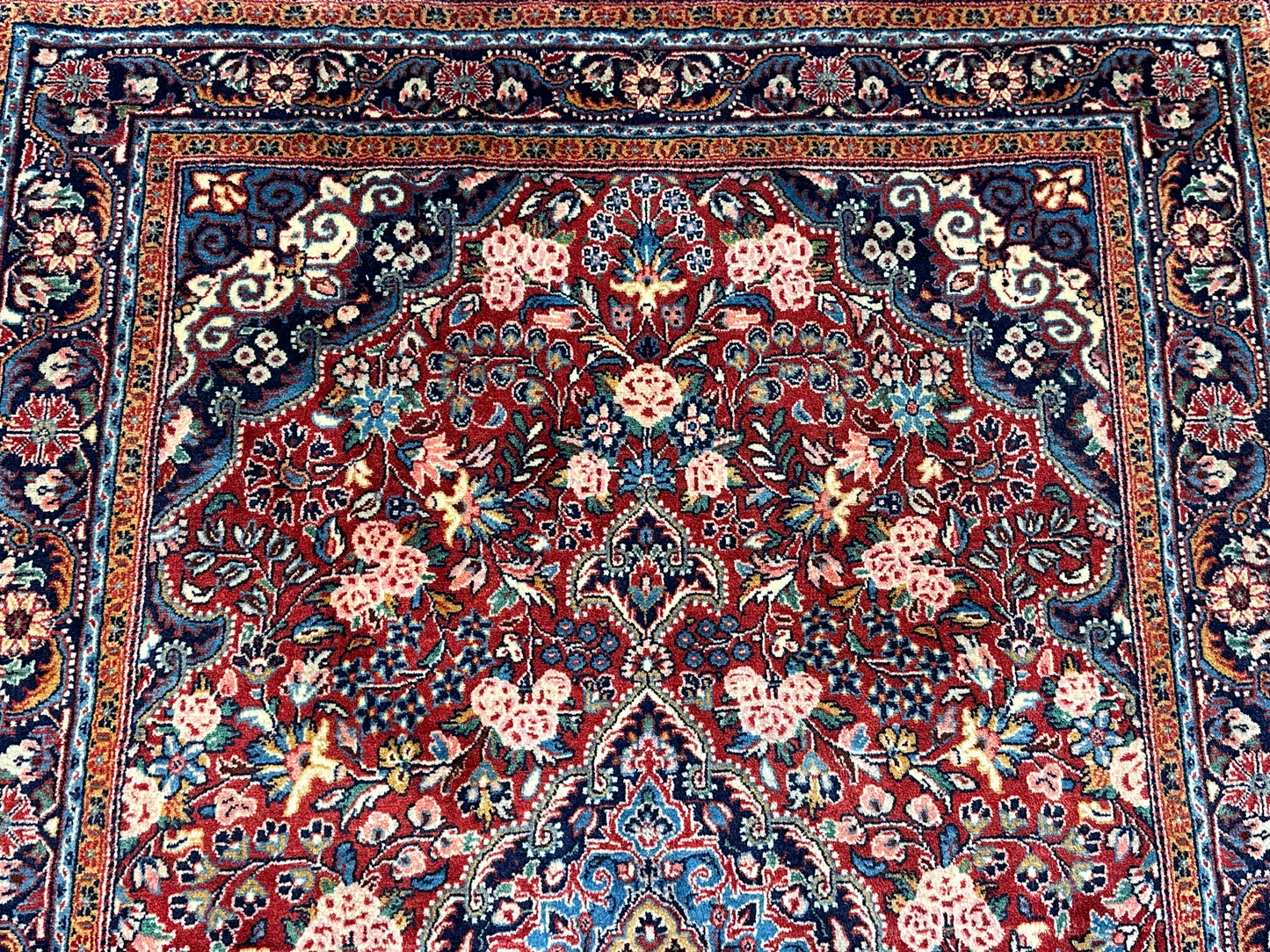 Handgeknüpfter Perser Orientteppich "Malayer Sarouck" 153x105 cm