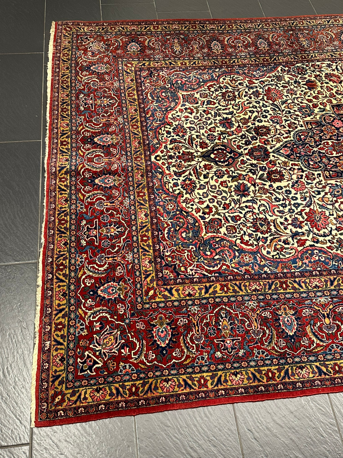 Orientteppich handgeknüpft Keschan 315x210 cm