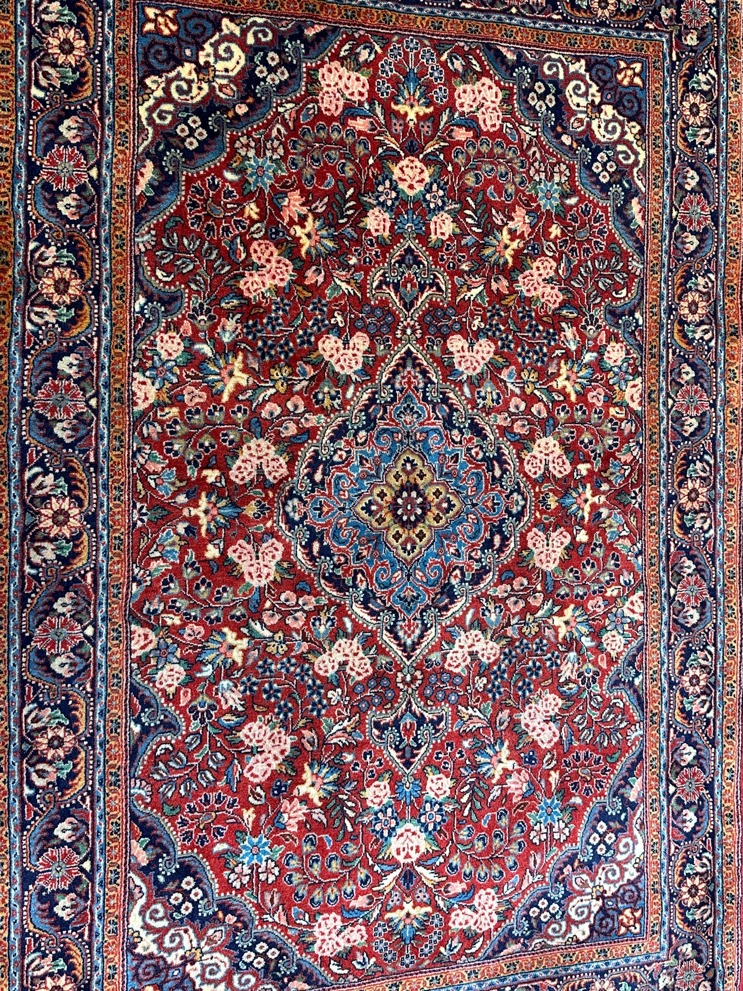 Handgeknüpfter Perser Orientteppich "Malayer Sarouck" 153x105 cm