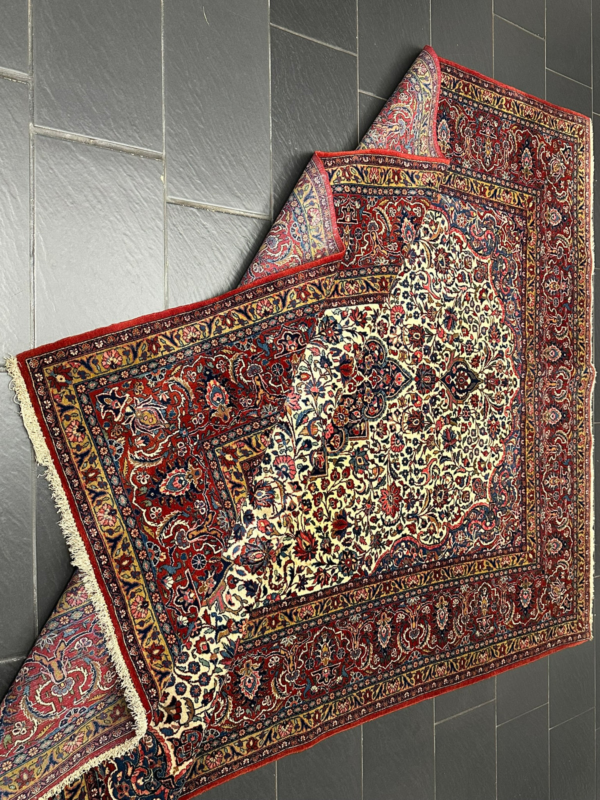 Orientteppich handgeknüpft Keschan 315x210 cm