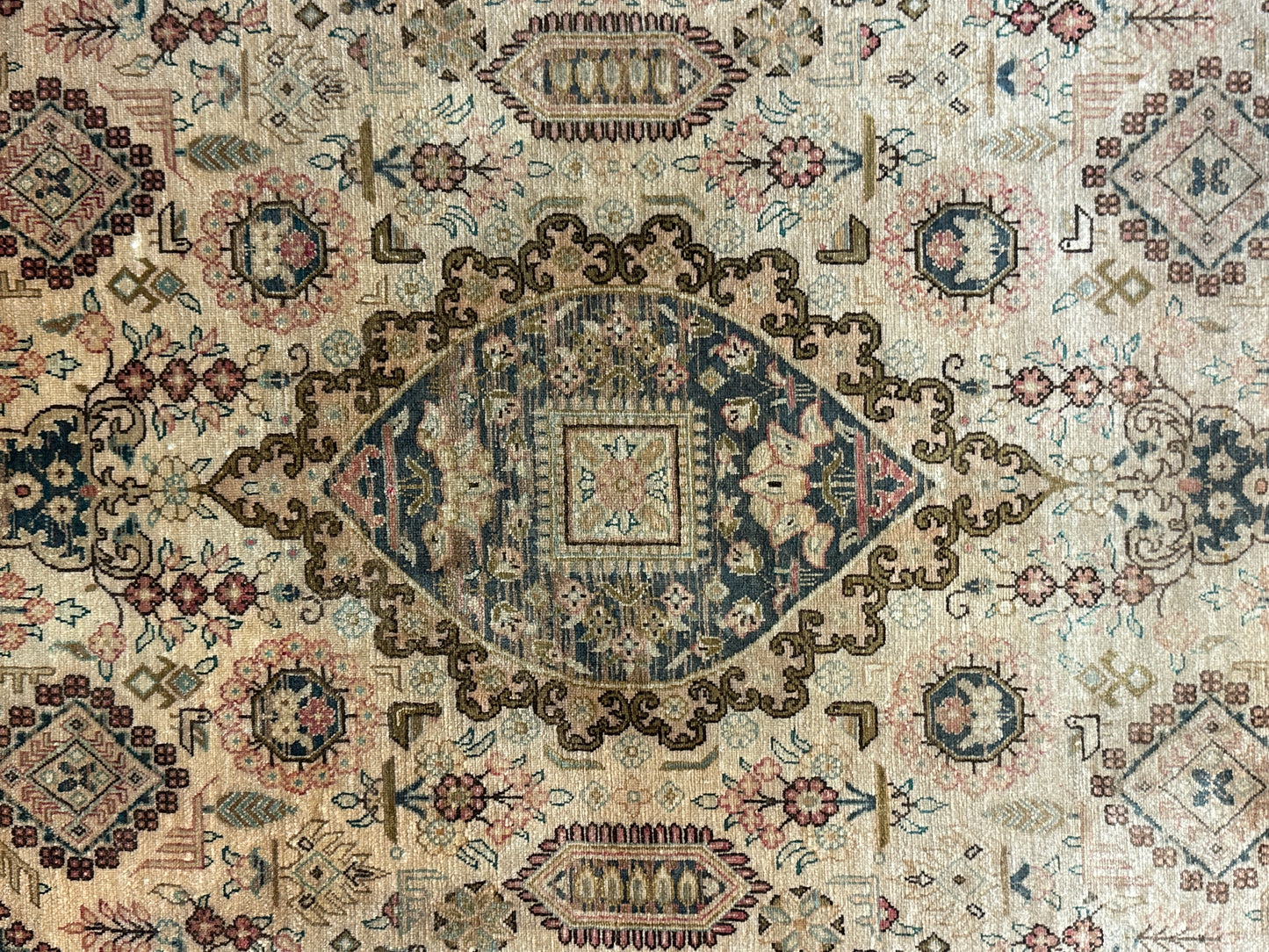 Handgeknüpfter Perser Orientteppich - Feiner Ghom Seidenteppich 115x75cm