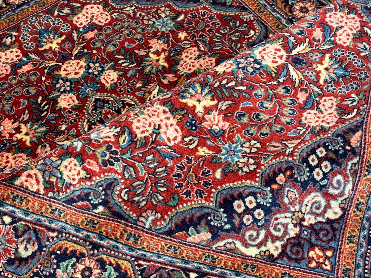 Handgeknüpfter Perser Orientteppich "Malayer Sarouck" 153x105 cm