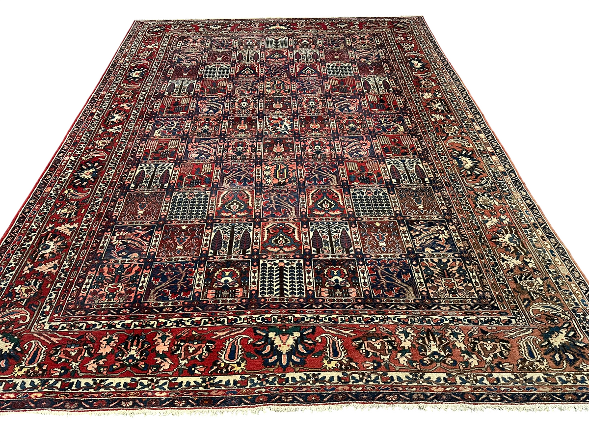 Orientteppich handgeknüpft Bakhtiar Felder 420x315 cm