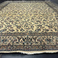 Orientteppich handgeknüpft Nain mit Seide 290x216 cm