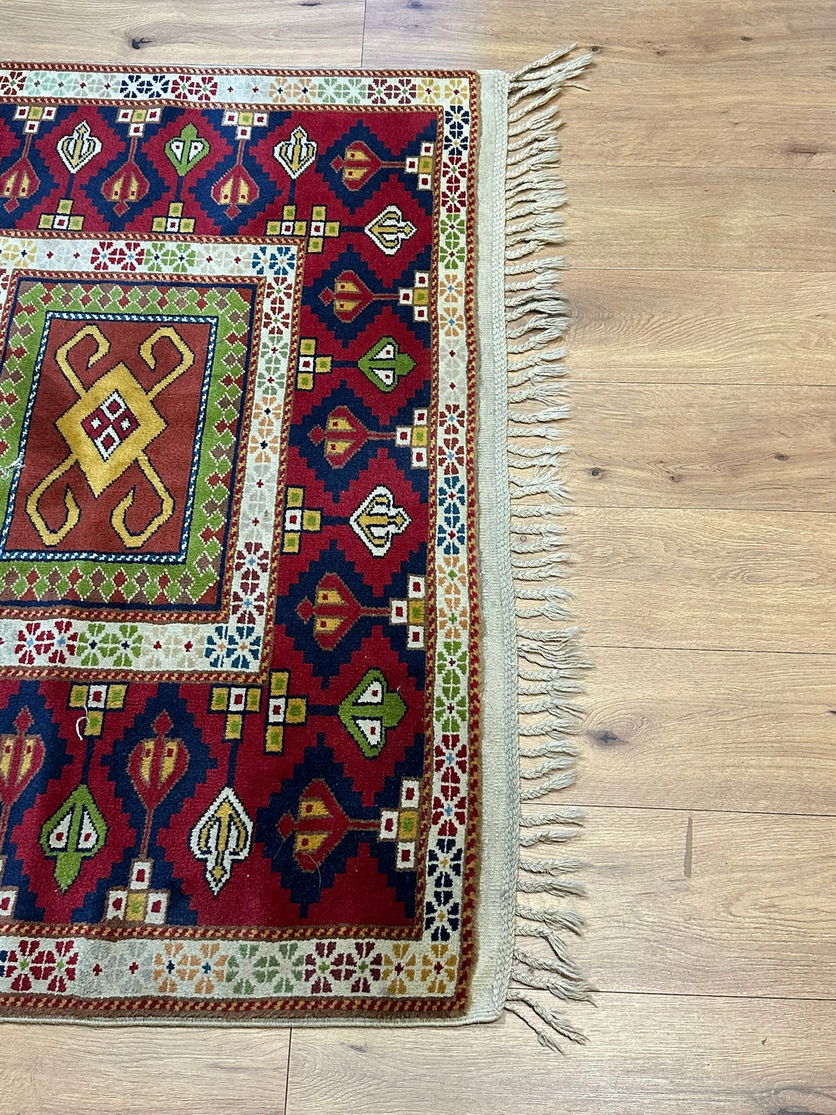 Orientteppich handgeknüpft Türkei Kazak Kars Wolle Top 220x140 cm