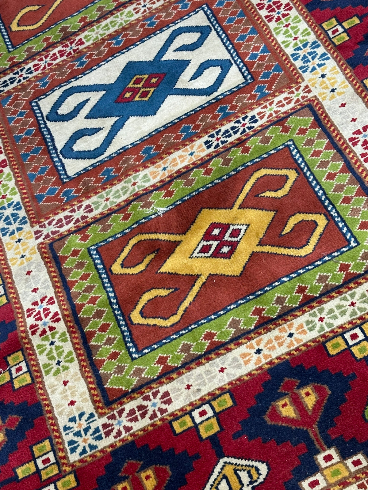 Orientteppich handgeknüpft Türkei Kazak Kars Wolle Top 220x140 cm