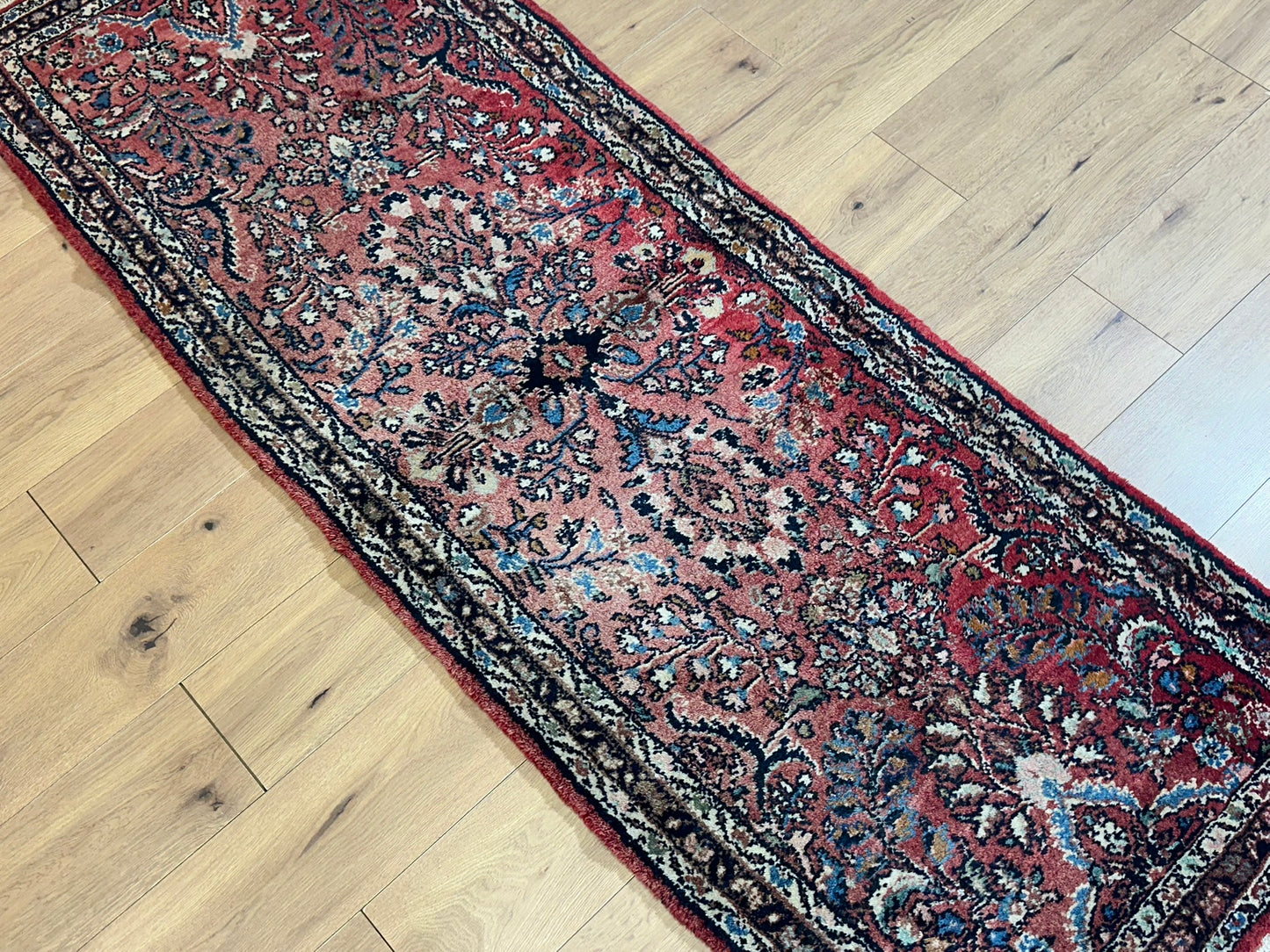 Orientteppich handgeknüpft Sarough 224x83 cm