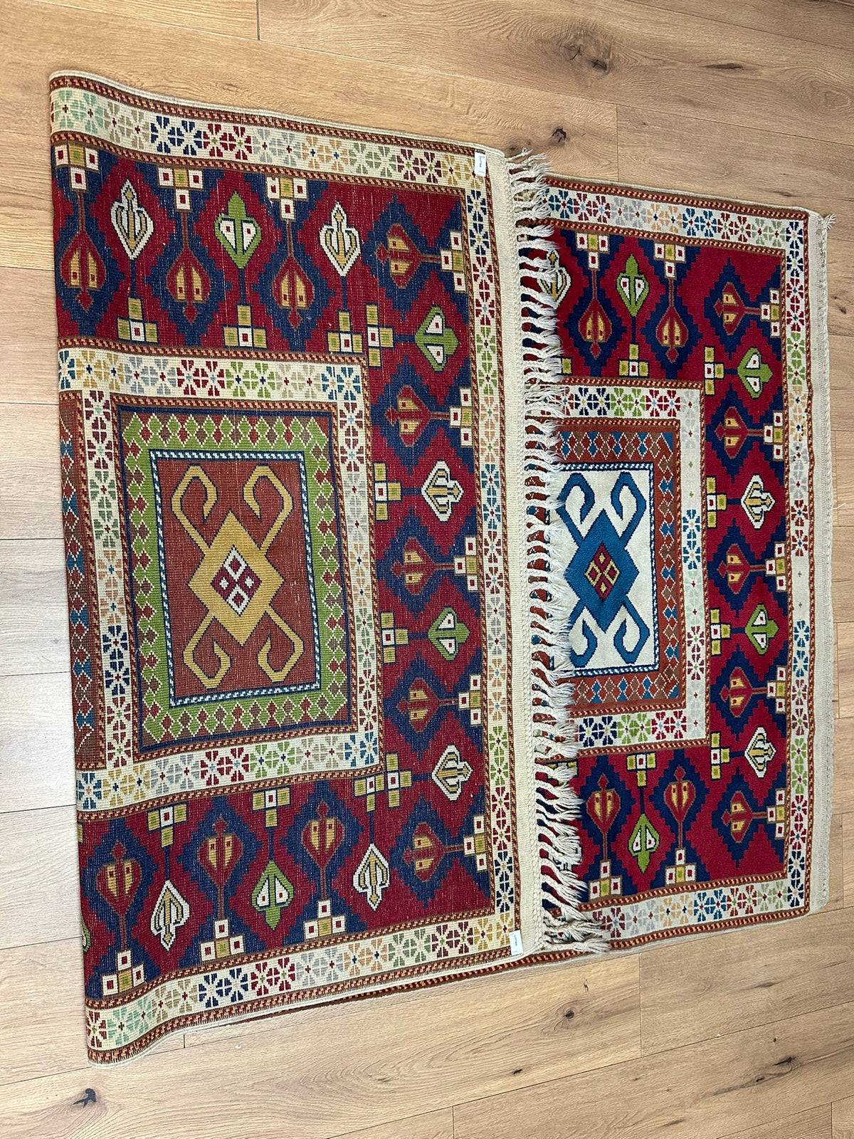 Orientteppich handgeknüpft Türkei Kazak Kars Wolle Top 220x140 cm
